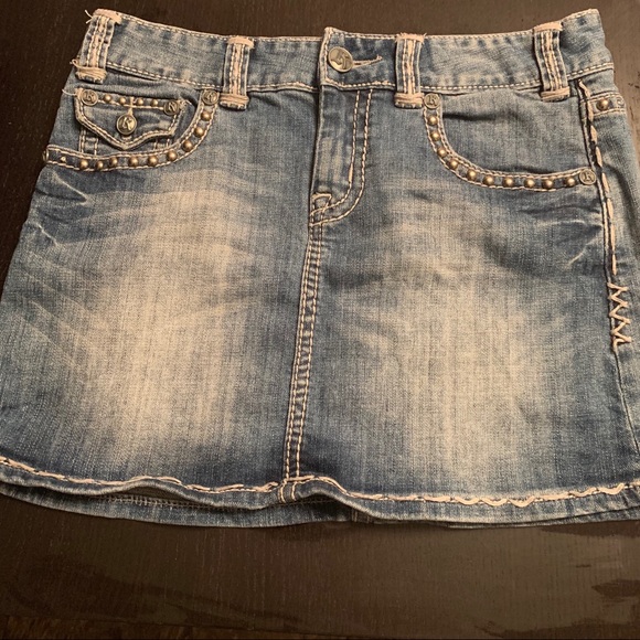 Rock & Roll Cowgirl Dresses & Skirts - Rock & Republic denim mini Skirt